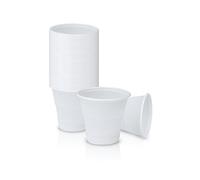 DETERMONDO 500 Bicchierini Caffè Plastica Monouso 80cc Tazzine Bianche Usa e Getta Resistenti Professionali per Espresso Corto Ristretto Ideali per Bar Distributori Automatici Ufficio Casa Feste