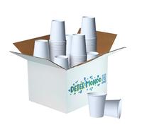 DETERMONDO Bicchieri Carta Bianchi Monouso Grandi 250 ml Usa e Getta, Termici Ideali Per Acqua, Caffè, Cappuccino, Tisane e Bevande Calde Compostabili e Riciclabili 1000 pz