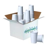 DETERMONDO Bicchieri Carta Bianchi Monouso Grandi 360 ml Usa e Getta, Biodegradabili, Termici Ideali Per Acqua, Caffè, Cappuccino, Tisane e Bevande Calde Compostabili e Riciclabili 400 pz