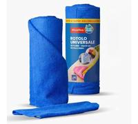 DETERMONDO Panni Microfribra 30 Pezzi per Rotolo Panni Microfibra Strappabile Riutilizzabile Senza Pelucchi 30x30 cm Per Auto,Casa e Cucina (Blu)