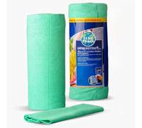 DETERMONDO Panni Microfribra 30 Pezzi per Rotolo Panni Microfibra Strappabile Riutilizzabile Senza Pelucchi 30x30 cm Per Auto,Casa e Cucina (Verde Acqua)