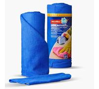 DETERMONDO Panni Microfribra 30 Pezzi per Rotolo Panni Microfibra Strappabile Riutilizzabile Senza Pelucchi 30x30 cm Per Auto,Casa e Cucina (Blu)