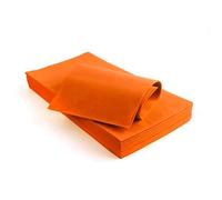 DETERMONDO Tovaglia Coprimacchia in Tessuto Non Tessuto Set 100 Pezzi Formato 100x100 cm TNT Lavabile Riutilizzabile per Tavoli da Ristorante Catering Feste Eventi e Uso Domestico [Arancio, 100 Pezzi]