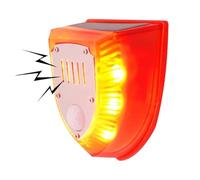 Deterrente esterno per gatti - per animali ad energia solare ABS | Allarme rilevatore di movimento con lampada flash, dispositivo di protezione ad ultrasuoni per giardino, cortile, terrazza