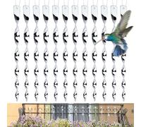 Deterrente per Uccelli Riflettente, Balcone Repellente per Uccelli a Spirale, Campana a Vento Deterrente per Uccelli, Repellente per Uccelli Altamente Efficace, Repellente per Uccelli Eteroptico
