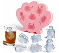 Detesaya Eiswürfelform, Si cubetto di Ghiaccio e Mini cubetto di Ghiaccio, Set da 1 Pezzo, Contenitore per cubetti di Ghiaccio con Coperchio, Forme di Vita Marina Dolci, Facile da sformare,