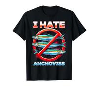 Detestatore Di Acciughe I Hate Anchovies Maglietta