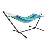 Detex Amaca con Supporto Portata 150kg Amache Giardino Spiaggia Campeggio Balcone Terrazzo Verde