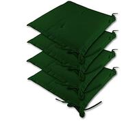 Detex Set 4 Cuscini Sedia Sydney Resistenti all'Acqua Cuscino coprisedia Interno Esterno verde