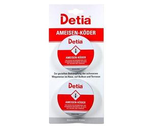 Detia: 4 scatole per esche professionali per formiche, per combattere le formiche in casa, sul balcone e sulla terrazza con effetto nido.