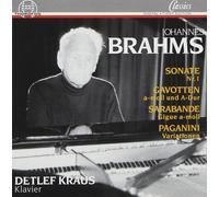 Detlef Kraus Brahms: Piano Sonata No. 1 / 28 Variations on a Theme by Pagan (CD)