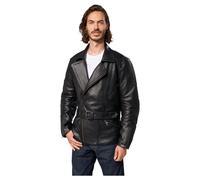Detlev Louis DL-JM-12 Giacca In Pelle uomo nero, taglia 50