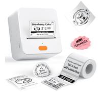 DETONGER Etichettatrice P1 con nastro, etichettatrice portatile da 2 pollici Stampante termica Bluetooth Etichettatrice per codici a barre senza inchiostro per piccole imprese, indirizzi, vendita al