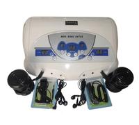 Detox Ionico Dual Set 2 Persone con 2 Bobine e 2 Cuffie, Galvano Bianco, Sistema Idrogalvanoterapico Completo per Relax e Benessere Casa