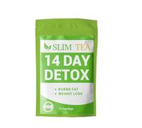Detox Tè per dimagrire, 14 Giorni di Tè alle erbe per la perdita di peso, Tè per dimagrire, 14 bustine di tè bruciatore di grasso, Disintossicazione delicata e pulizia, Ripartizione del grasso