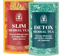 DETOX TEA SLIM TEA Tisane Drenanti e Dimagranti 21 giorni Mattina & Sera Tè