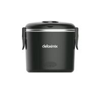 DETOXIMIX DTX MEAL BLACK Scatola Pranzo riscaldata, 40 W, 1 Liter, Acciaio Inossidabile Plastica, Nero