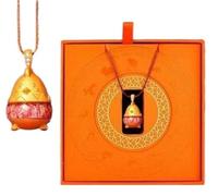 DETPWVWB Chinese Zodiac Broken Money Necklace Pendant - Unique Astrology Jewelry Gift(Horse)
