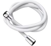 DETPWVWB Tubo Flessibile for Doccia in Silicone da 1,5/2 Metri - Interfaccia Universale G1/2, Tubo Anti-avvolgimento ad Alta Pressione for Un Uso Potente del Rubinetto(White,2 Meter)