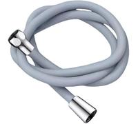DETPWVWB Tubo Flessibile for Doccia in Silicone da 1,5/2 Metri - Interfaccia Universale G1/2, Tubo Anti-avvolgimento ad Alta Pressione for Un Uso Potente del Rubinetto(Light Grey,2 Meter)