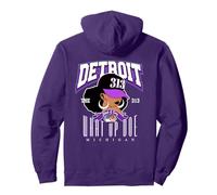 Detroit 313 What Up Doe Afro Queen Design Felpa con Cappuccio