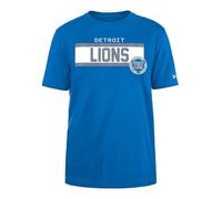 DETROIT LIONS New Era cap NFL Regular t-Shirt ad Alta densità Serigrafia Grafica Frontale Originale Colore della Squadra Unisex Blu