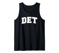 Detroit Michigan Hometown Retro Varsity DET Canotta