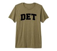 Detroit Michigan Hometown Retro Varsity DET Maglietta Premium