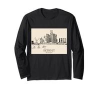 Detroit, Michigan, Vendemmia, Orizzonte, Maglia a Manica