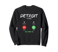 Detroit Sta chiamando e Devo Andare in Viaggio nel Michigan Felpa