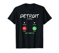 Detroit Sta chiamando e Devo Andare in Viaggio nel Michigan Maglietta