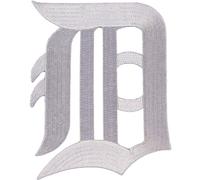Detroit Tigers Vecchio Inglese Lettera Bianco 'D' Logo MLB Manica Toppa Maglia
