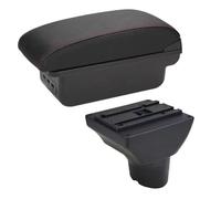 Dettagli Interni Del Bracciolo Dell'auto Parti Vano Portaoggetti Centrale Per Hyundai I20 2011 2012 2013 2014-2019 Consolle(B1 Black red)