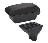 Dettagli Interni Del Bracciolo Dell'auto Parti Vano Portaoggetti Centrale Per Hyundai I20 2011 2012 2013 2014-2019 Consolle(C1 Black red)