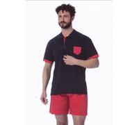 DETTAGLI NOTTURNI. Pigiama Uomo serafino. Polo corta + Pantalone corto. BARNABA.