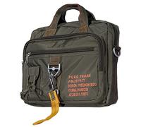 Dettagli su PILOT BAG BORSA TRACOLLA VERDE MILITARE CON MOSCHETTONE 40 x 10 x 30 cm PORTA PC