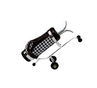 Dettagliate Dollhouses Golf Carrello Giocattolo Veicolo Realistico Piccolo Accessori Da Golf Accessori Sicuro Materiali Perfetto Per 1/12 Scala Case Portatile Dollhouses Scena Sportiva