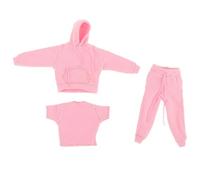 Dettagliato 3Pieces Vestito Per 1/12 Action Figure Soldato Con Cappuccio Top Pantaloni E Tees Per La Bambola Display Vestiti Dressingup Bambola Per Soldato