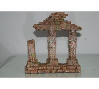 Dettagliato Acquario Vecchia Faraone Egiziano Rovina Ornamento 19 x 6 x 19 CM