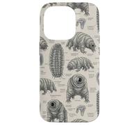 Dettagliato Tardigrade Anatomia Microscopica Water Bear Pattern Custodia per iPhone 14 Pro