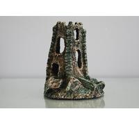 Dettagliato Vecchio Atlantis Acquario Castello Rovina 12 x 8 x 15 CM Ornamento