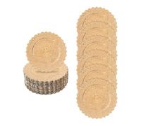 Dettchan 50 piatti rotondi antichi, riutilizzabili, per cene, per feste, decorazione da tavolo, matrimoni, 33 cm