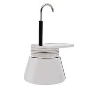 Dettchan Macchina da caffè argento, 200 ml, macchina da caffè monotubo, per casa, caffè all'aperto, 14 x 20,5 cm