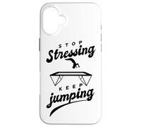 Detti divertenti Trampolino ginnasta Fitness Trampolino Custodia per iPhone 16 Plus