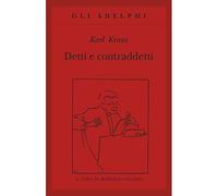 Detti e contraddetti [Paperback] [May 11, 1992] Kraus, Karl and Calasso, Roberto
