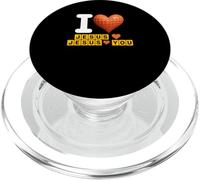 Detto cristiano «Amo Gesù ti ama» Fede Donne Uomini PopSockets PopGrip per MagSafe