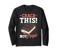 Detto cristiano Sacra Bibbia Crack This Not Drugs Croce Dio Maglia a Manica