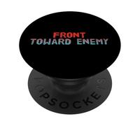 Detto divertente di fronte verso il nemico per militare divertente PopSockets PopGrip Adesivo