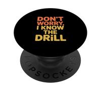 Detto divertente "Don't Worry I Know The Drone" Donne Uomini PopSockets PopGrip Adesivo