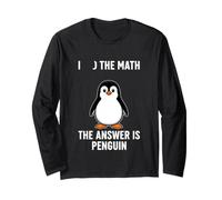 Detto Divertente ha Fatto la Matematica la Risposta Penguin Maglia a Manica